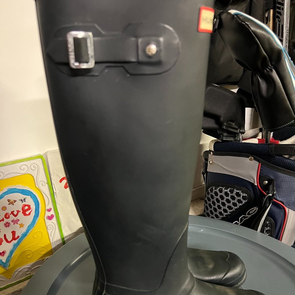 Hunter Women's Original Tall Rainboots Size 8 in Black - Picture 6 of 9
